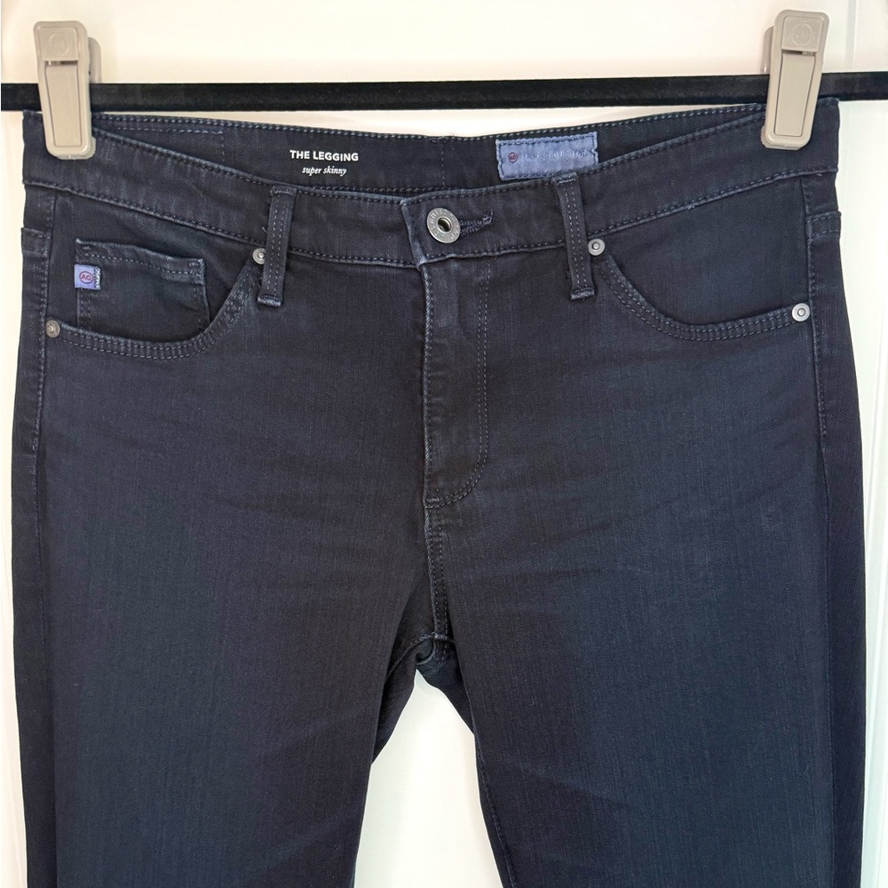 AG The Legging Super Skinny Jeans Dark Blue Size 27 - Picture 3 of 8
